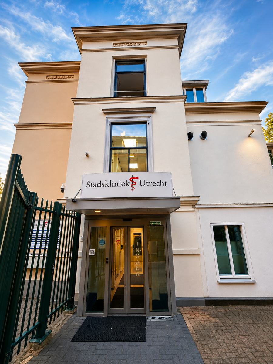 Entrance door of Stadskliniek Utrecht — Het Vrelinghuis